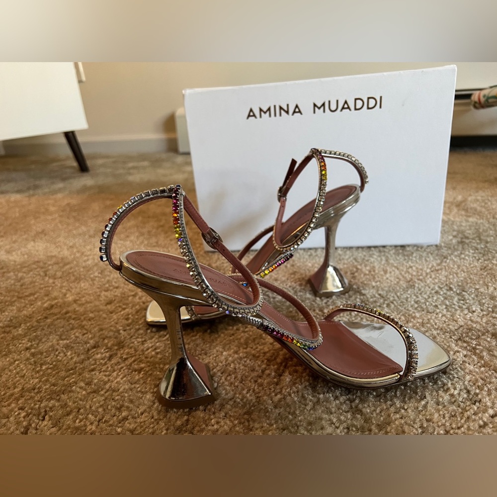 Amina Muaddi sandals